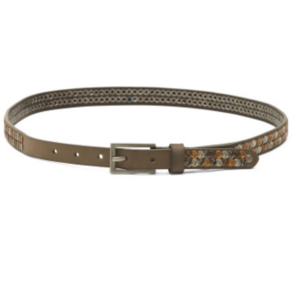 NWT ❤️ Genicci Gray Embellished Women's Belt